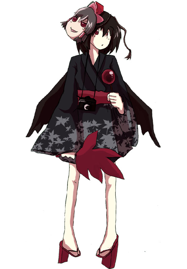 hakurei reimu and shameimaru aya (touhou) drawn by eternal_yoshimura