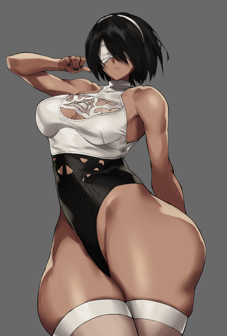 2p (nier and 3 more) drawn by bnc_(bunshi)