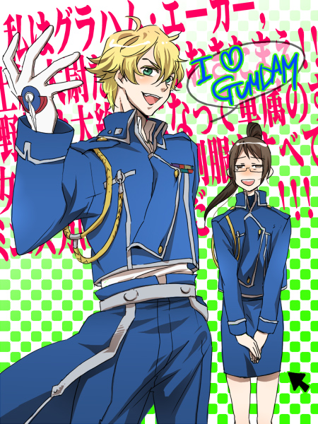 riza hawkeye, roy mustang, graham aker, and billy katagiri (gundam and 2 more) drawn by hayato_(gt)