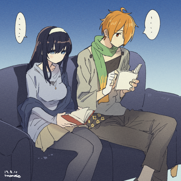 sagisawa fumika and tsukumo kazuki (idolmaster and 2 more) drawn by momose_(oqo)
