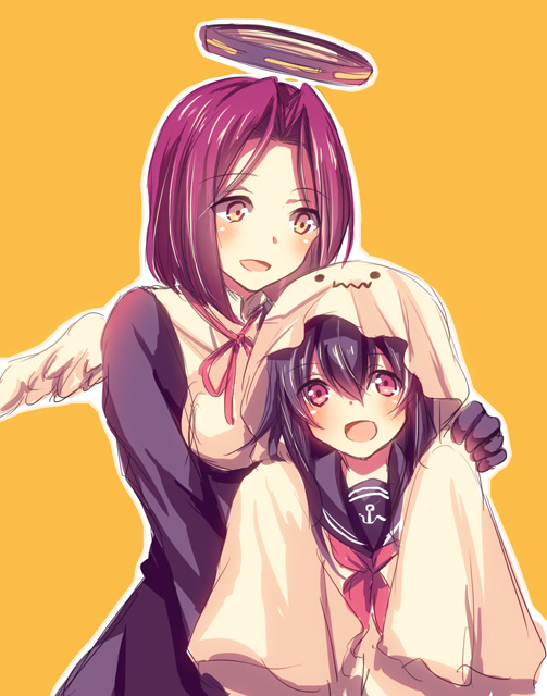 akatsuki and tatsuta (kantai collection) drawn by ryousui_nao