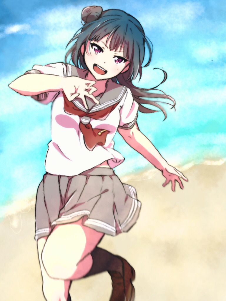 tsushima yoshiko (love live! and 1 more) drawn by ooda_karashi