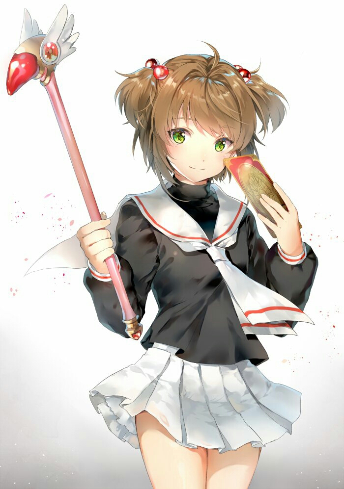 kinomoto sakura (cardcaptor sakura) drawn by hinakisara and soraneko_hino