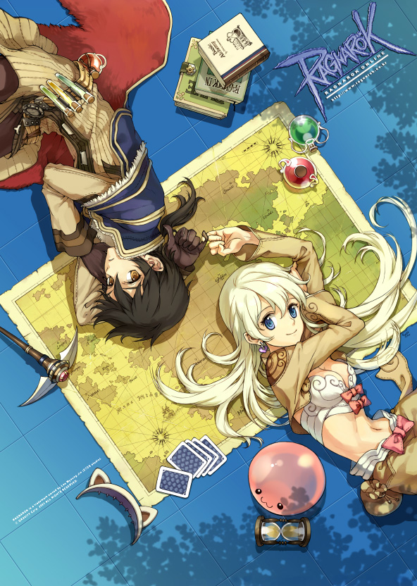 poring, alchemist, and thief (ragnarok online) drawn by tiv