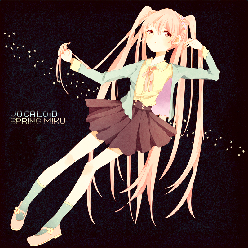 hatsune miku and sakura miku (vocaloid) drawn by conoha