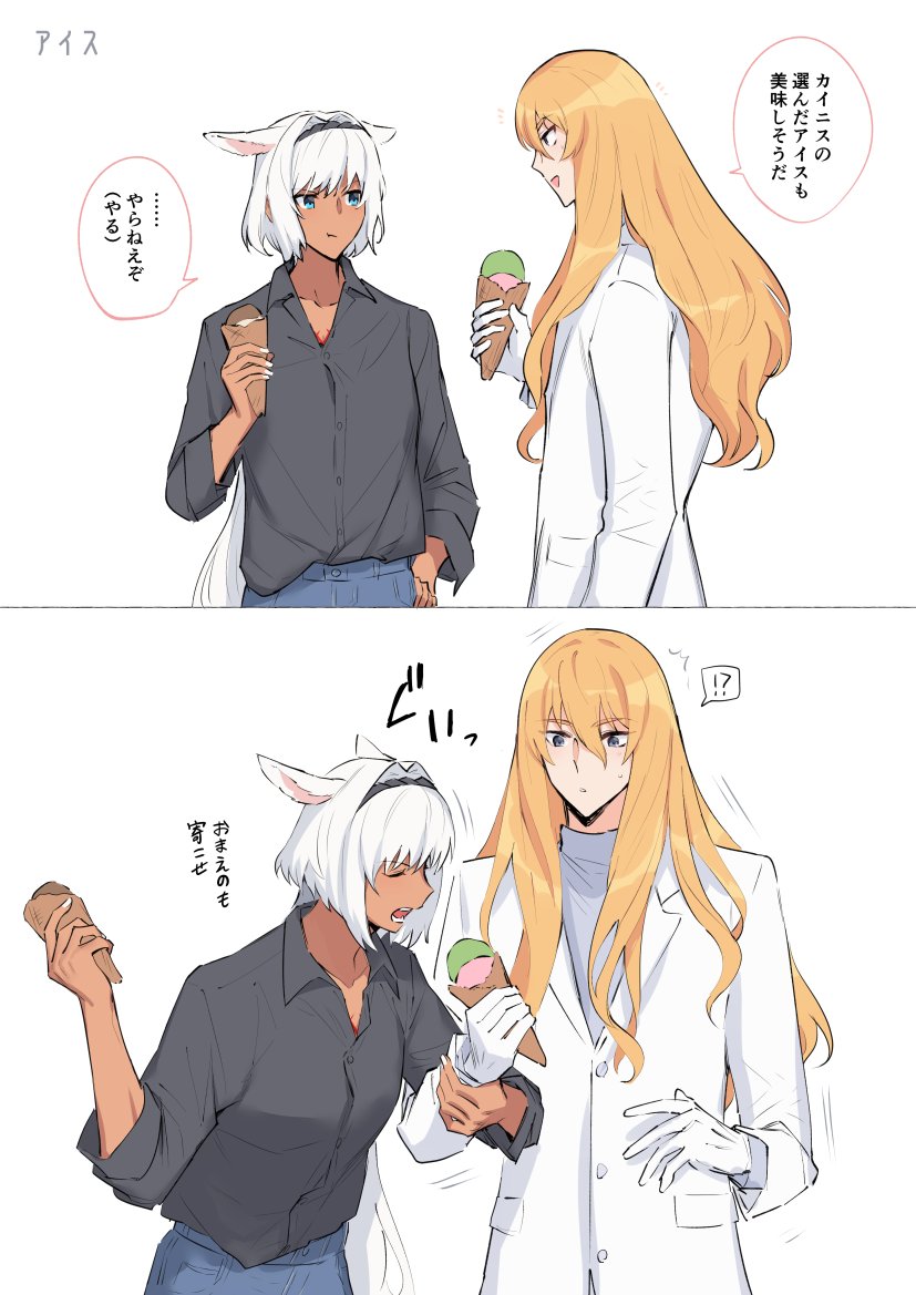 caenis and kirschtaria wodime (fate and 1 more) drawn by sabamori