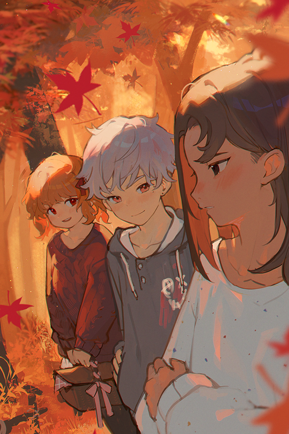 tamarack baumann and qiu lin (our life: now and forever) drawn by ryuuieu