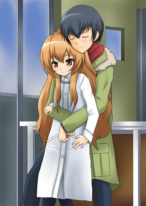 aisaka taiga and takasu ryuuji (toradora!) drawn by natsuzakura_yuuki