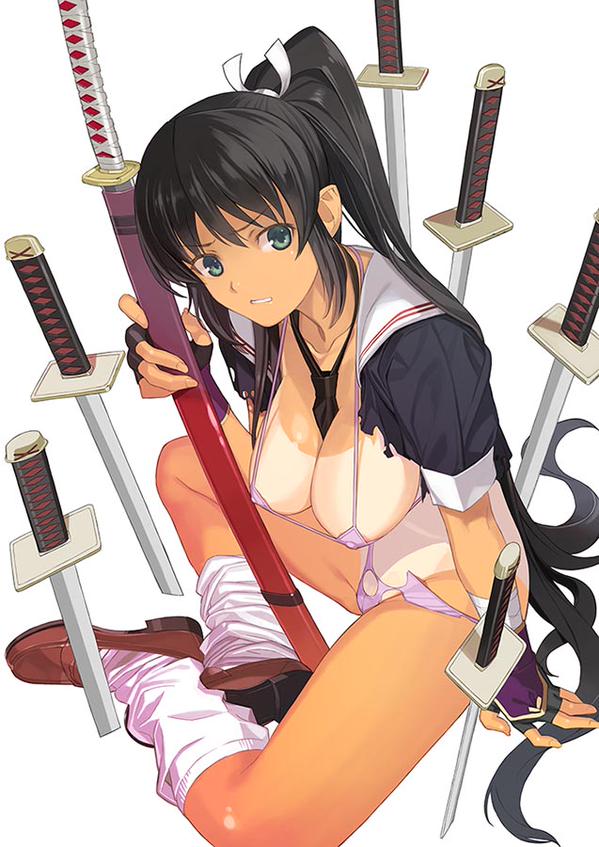 homura (senran kagura and 1 more) drawn by mibu_natsuki