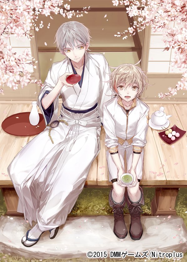 tsurumaru kuninaga and monoyoshi sadamune (touken ranbu and 1 more) drawn by izumi_(nagashi)