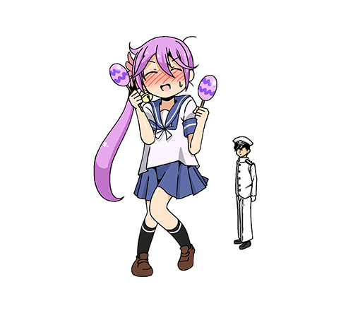 admiral, akebono, and admiral shiro (kantai collection) drawn by shino_(ponjiyuusu)
