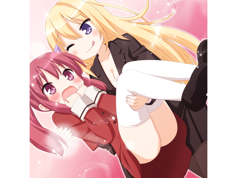 oda nanami and houraisen rena (sono hanabira ni kuchizuke wo) drawn by kani_biimu