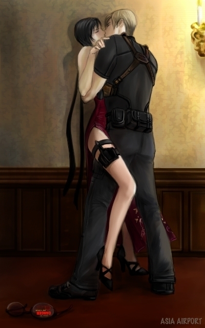 leon s. kennedy and ada wong (resident evil and 1 more) drawn by asia_airport
