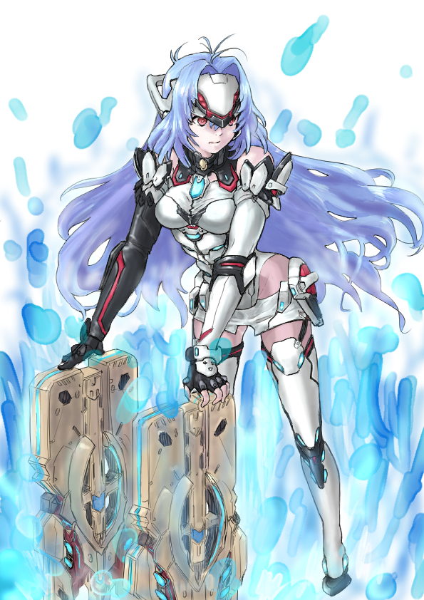 kos-mos and kos-mos re: (xenoblade chronicles and 2 more) drawn by rooru_kyaabetsu