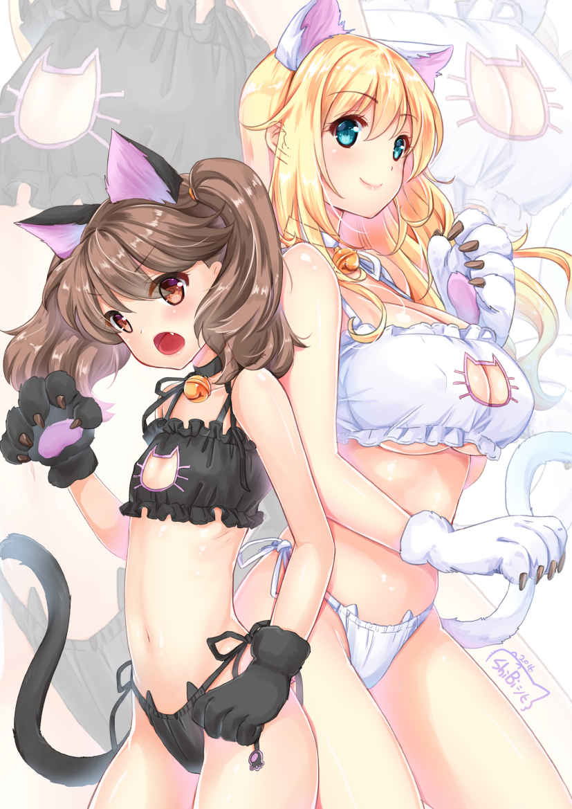ryuujou and atago (kantai collection) drawn by shibi