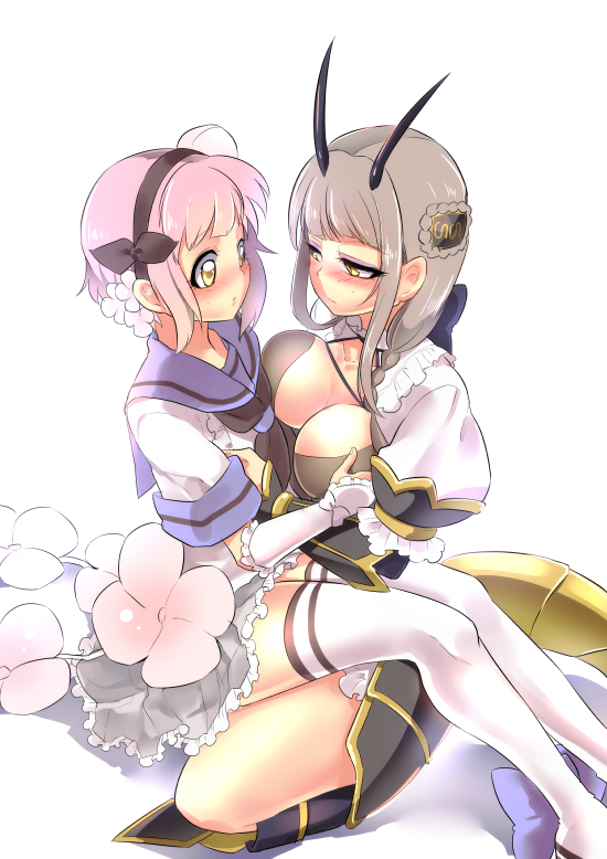 snow white and la pucelle (mahou shoujo ikusei keikaku and 1 more) drawn by kouji_(kari)