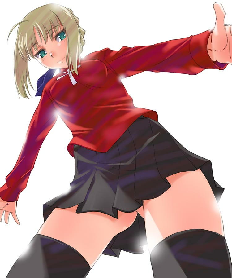 artoria pendragon, saber, and tohsaka rin (fate and 1 more)