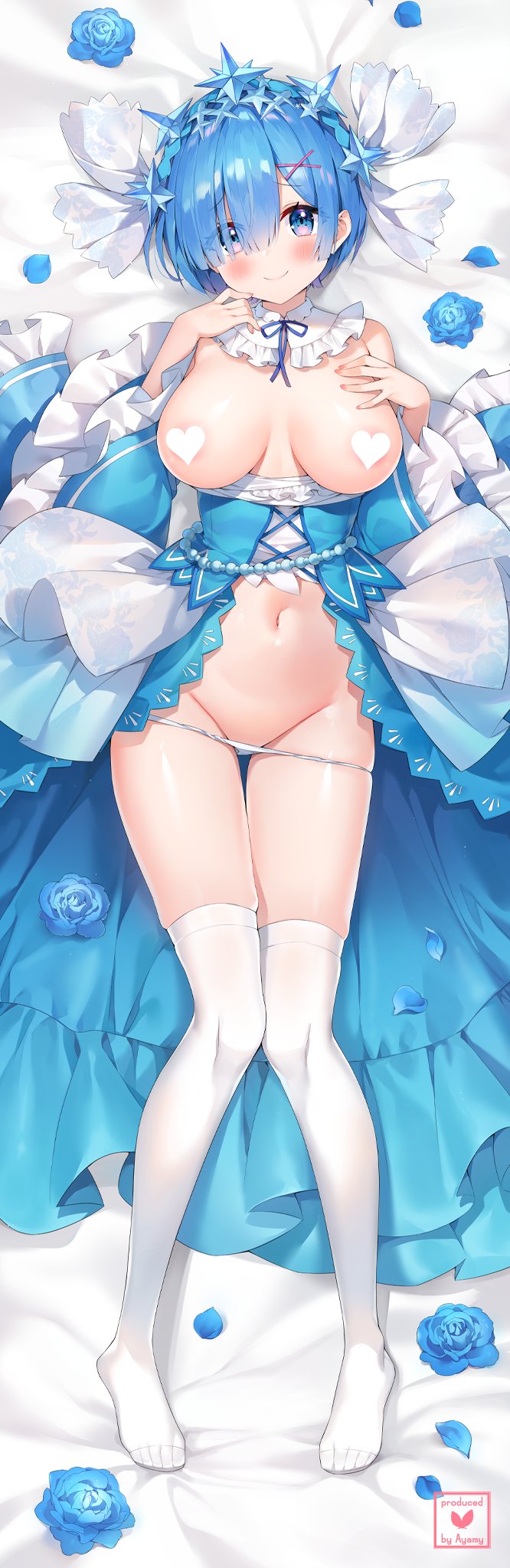 rem (re:zero kara hajimeru isekai seikatsu) drawn by ayamy