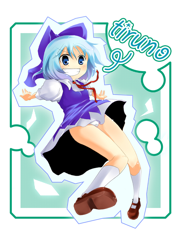 cirno (touhou) drawn by man-tan and mukunoki_nanatsu