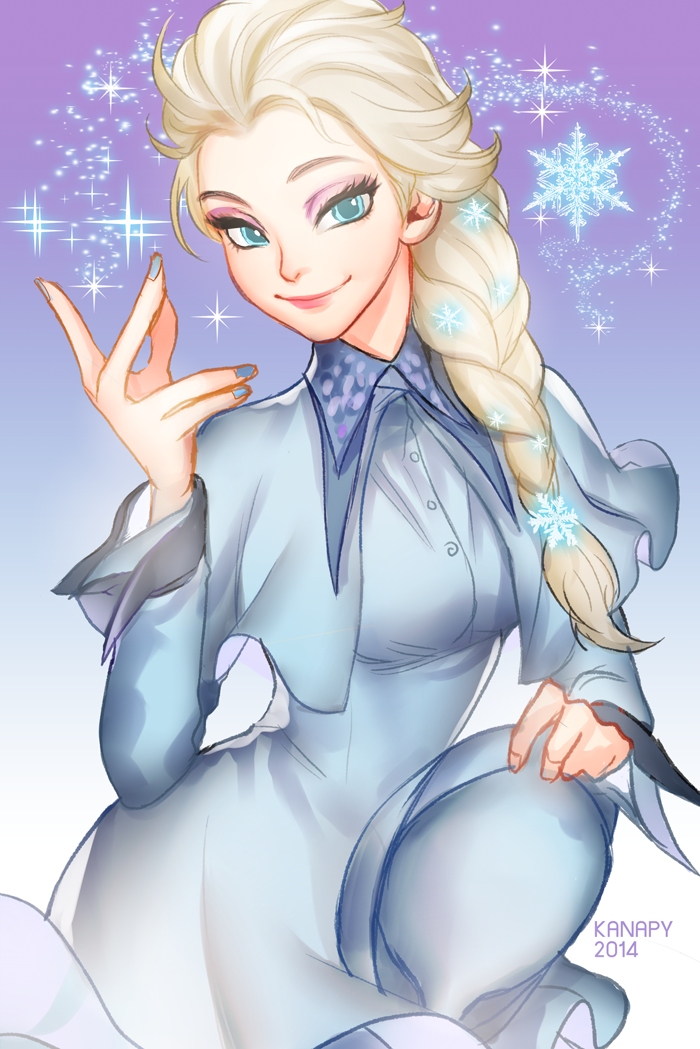 elsa (wizarding world and 2 more) drawn by onegingek