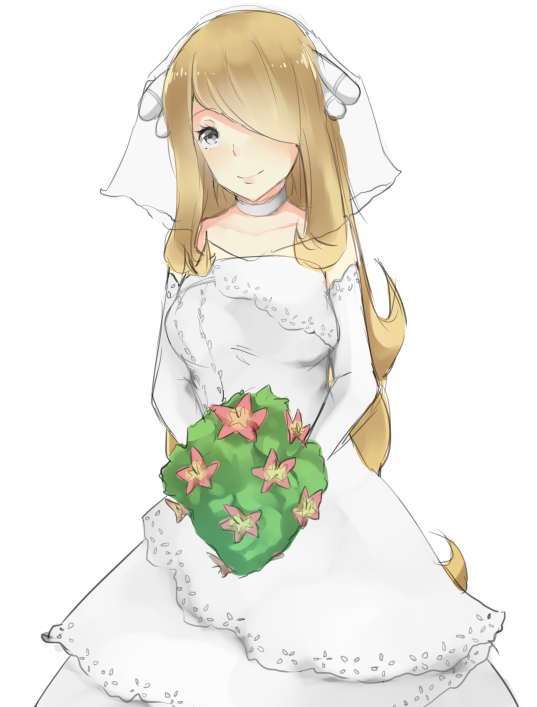 cynthia (pokemon and 1 more) drawn by saviala