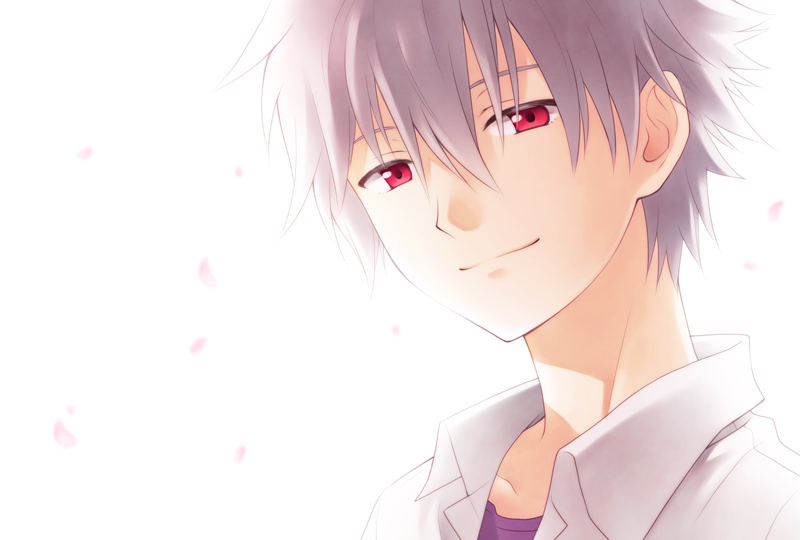 nagisa kaworu (neon genesis evangelion and 2 more) drawn by you_(you_c)