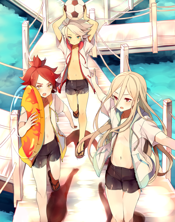 afuro terumi, nagumo haruya, and suzuno fuusuke (inazuma eleven) drawn by tokio_neo
