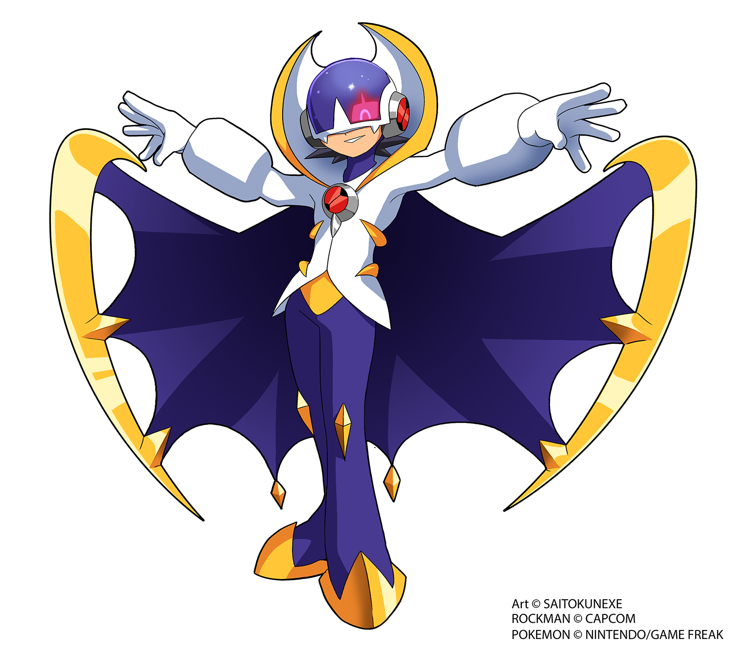Lunala And Megaman Exe Pokemon And 2 More Drawn By Shoutaro Saito Danbooru Lunala And Megaman Exe Pokemon And 2 More Drawn By Shoutaro Saito Danbooru