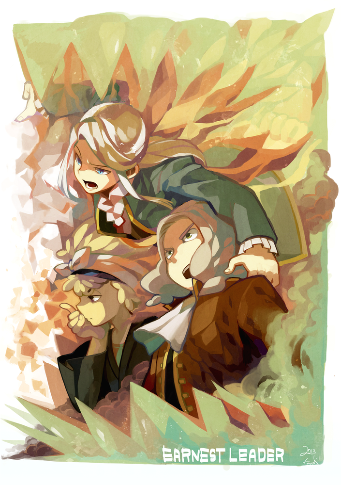 simon and damian (inazuma eleven go and 2 more) drawn by motojima_hakka