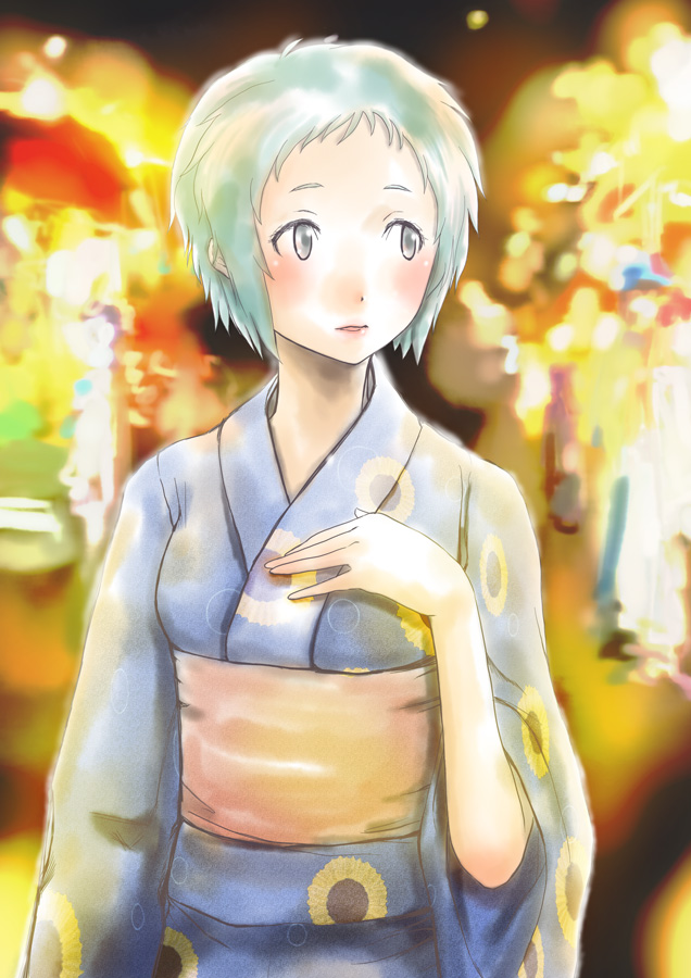yamagishi fuuka (persona and 1 more) drawn by 032_(raculus)