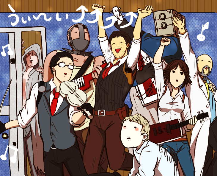 joseph oda, sebastian castellanos, ruvik, juli kidman, leslie withers, and 3 more (the evil within) drawn by udaa_(ahirucook)