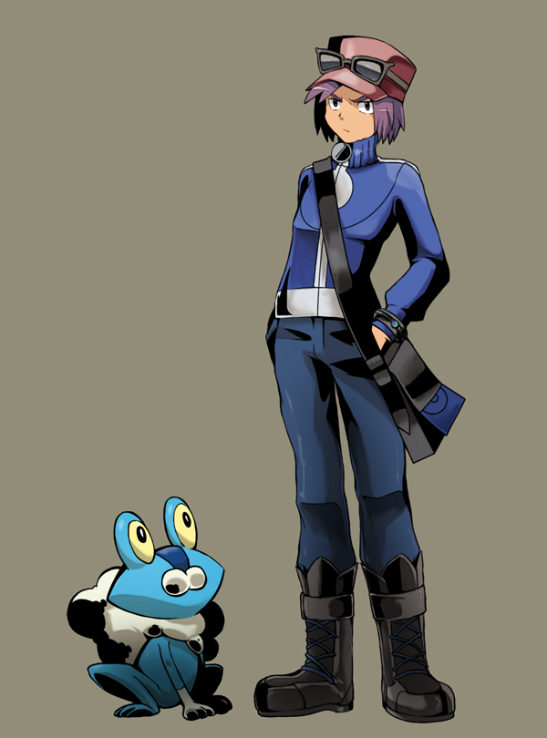 calem, froakie, and paul (pokemon and 2 more) drawn by haruto1192