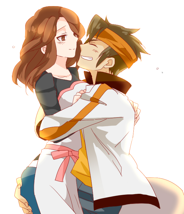 endou mamoru and raimon natsumi (inazuma eleven and 1 more) drawn by kanotsuki_(haikagura)
