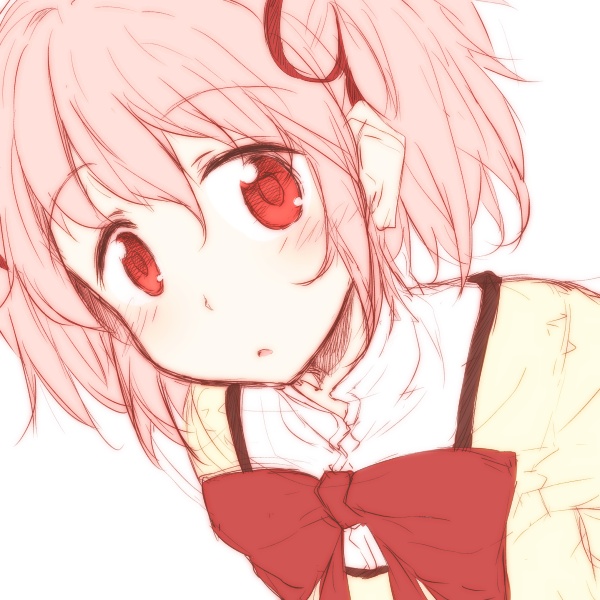 kaname madoka (mahou shoujo madoka magica) drawn by ryuunosuke_(luckyneco)