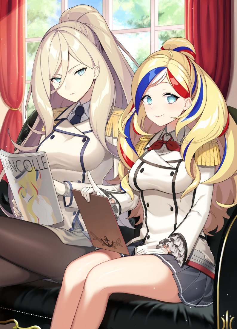 kashima, katori, richelieu, and commandant teste (kantai collection) drawn by kinsenka_momi