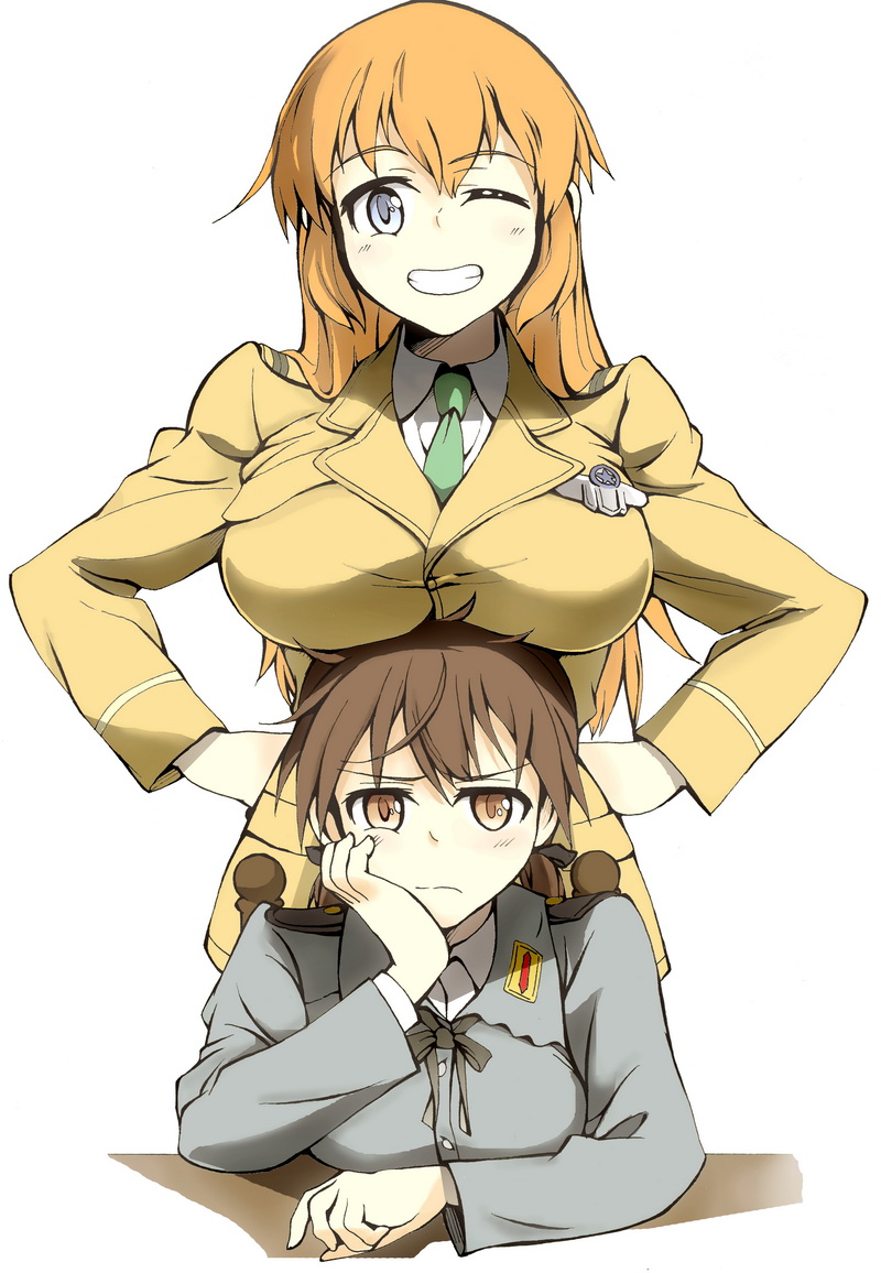gertrud barkhorn and charlotte e. yeager (world witches series and 1 more) drawn by kisetsu