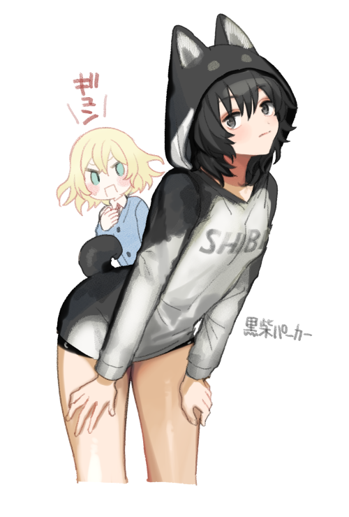 andou and oshida (girls und panzer) drawn by tan_(inka)