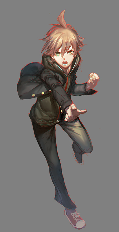 naegi makoto (danganronpa and 1 more) drawn by kokutan_kitsunen