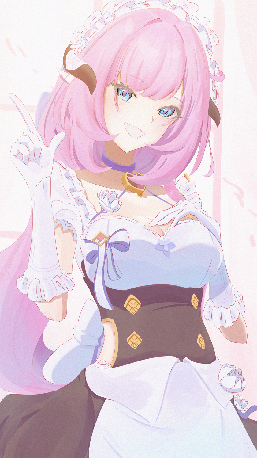 elysia (honkai and 1 more) drawn by porea