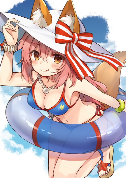 tamamo and tamamo no mae (fate and 1 more) drawn by shiromikan