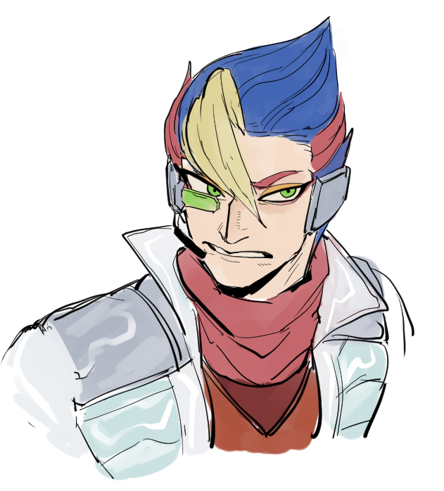 falco lombardi (star fox) drawn by dancho_no_mori