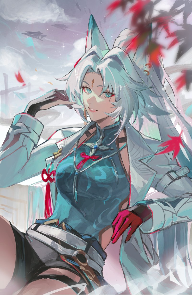 feixiao (honkai and 1 more) drawn by duetrofl