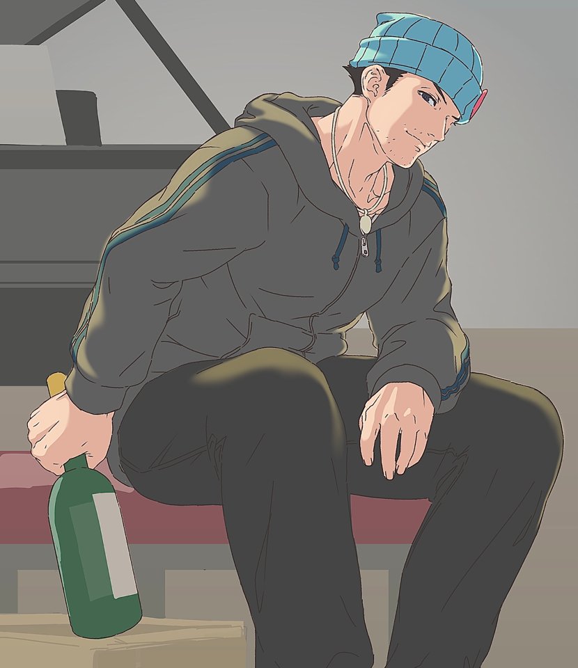 phoenix wright (ace attorney and 1 more) drawn by lcageki