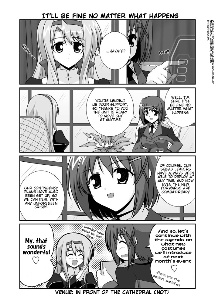 yagami hayate and carim gracia (lyrical nanoha and 1 more) drawn by mikage_takashi