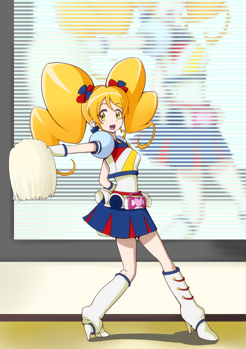 oomori yuuko and cure honey (precure and 2 more) drawn by bakusai