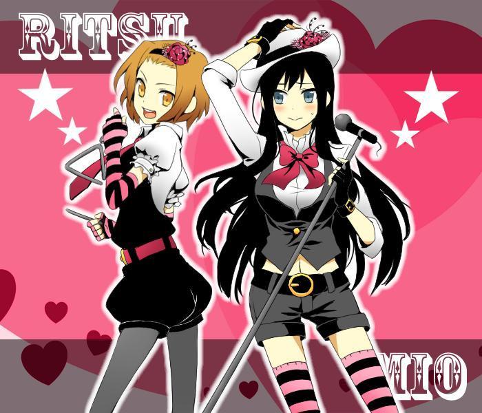 akiyama mio and tainaka ritsu (k-on!) drawn by shivue