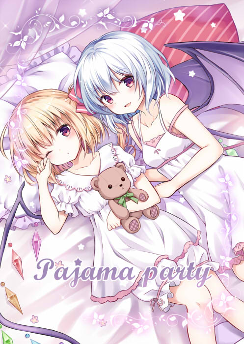 remilia scarlet and flandre scarlet (touhou and 1 more) drawn by kure~pu