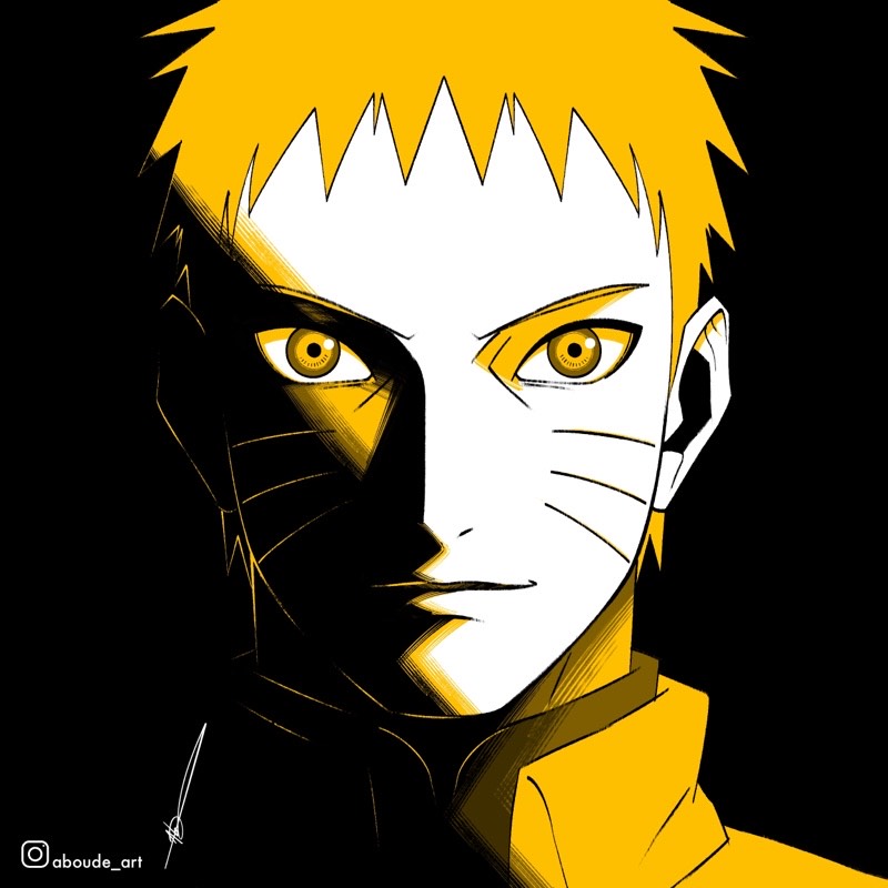 uzumaki naruto (naruto and 1 more) drawn by aboude_art