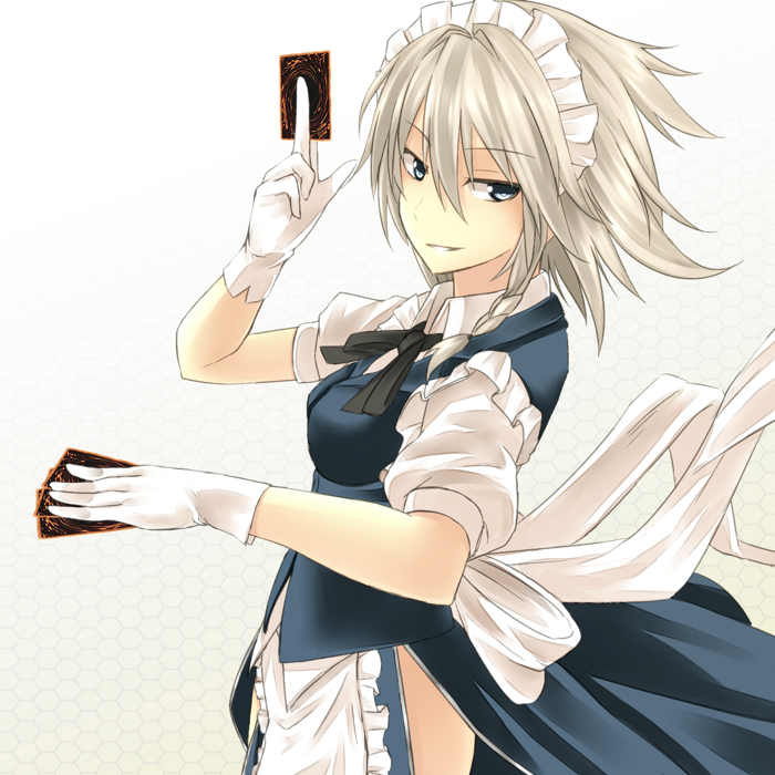 izayoi sakuya (touhou and 2 more) drawn by roten_(rotenburo)