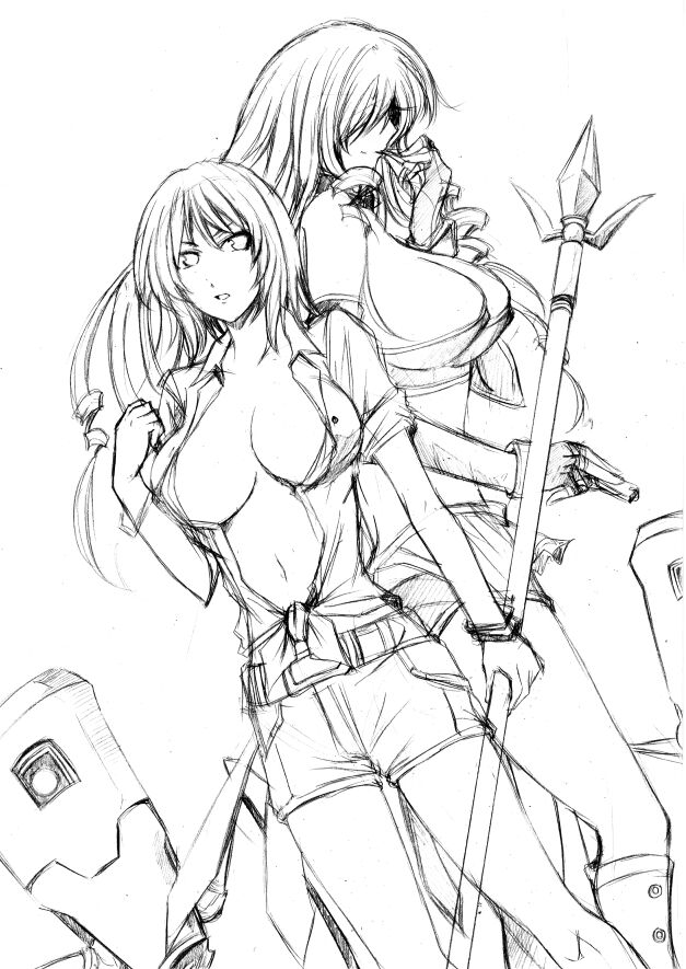 itsuwa and oriana thomason (toaru majutsu no index and 1 more) drawn by nonnon_(yudenonno)